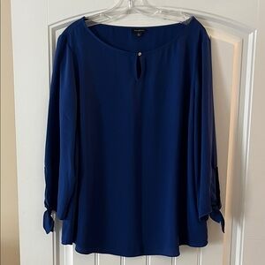 Talbots XL Royal Blue Blouse
